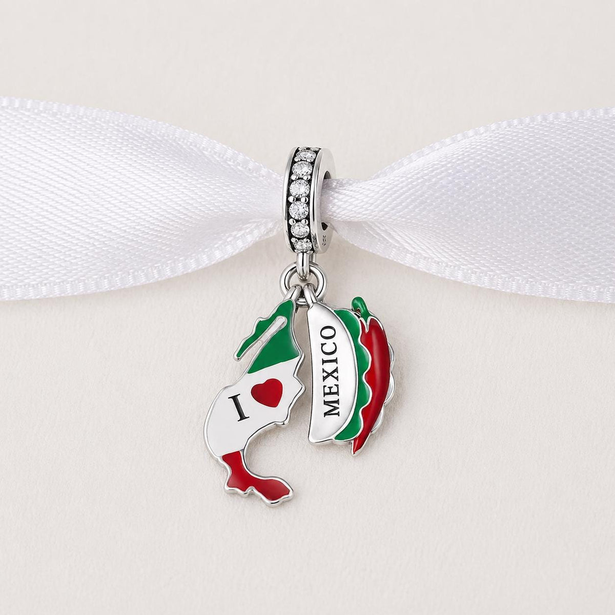 Mexico sterling silver charm alternate view