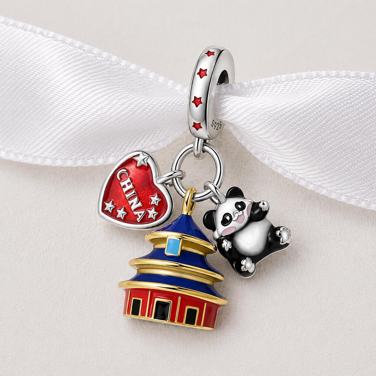 China sterling silver charm alternate view