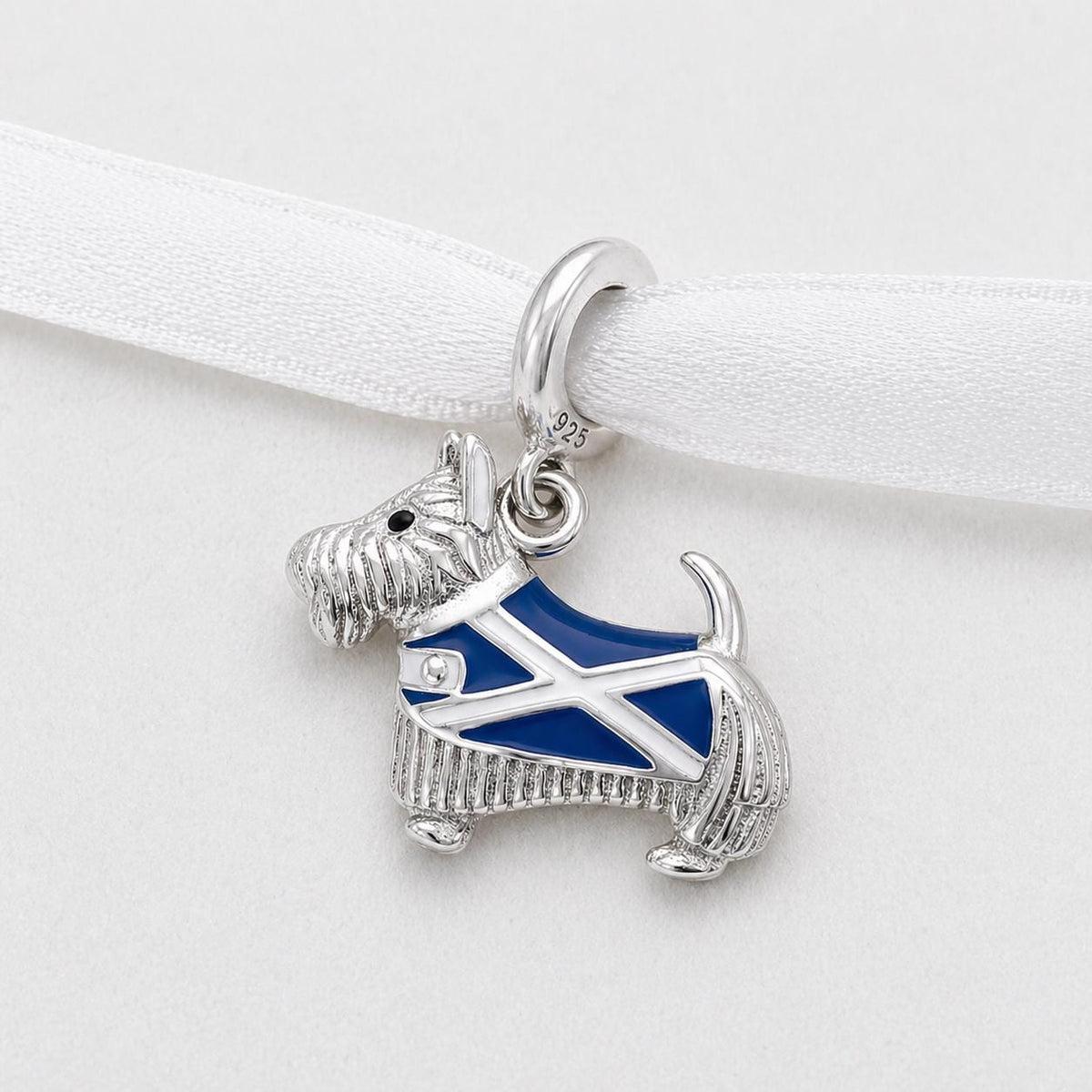 Scottish Terrier Dog sterling silver charm alternate view