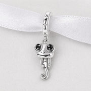 Chameleon Bead Fits Pandora Charm Bracelet, Silver Lizard Dangle Animal Lover Jewelry Gift