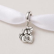 Family Bead Fits Pandora Charm Bracelet, New Parents Gift, Mom Dad Baby, Newborn Keepsake