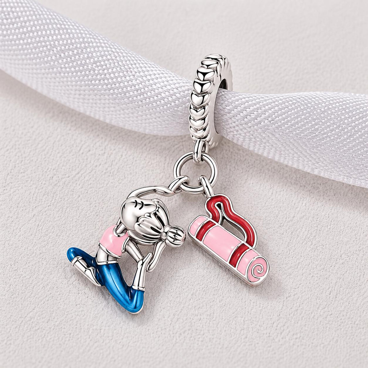 Yoga sterling silver charm alternate view