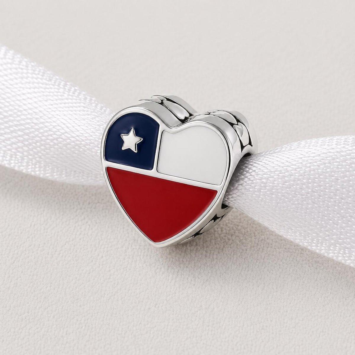 Chile sterling silver charm alternate view