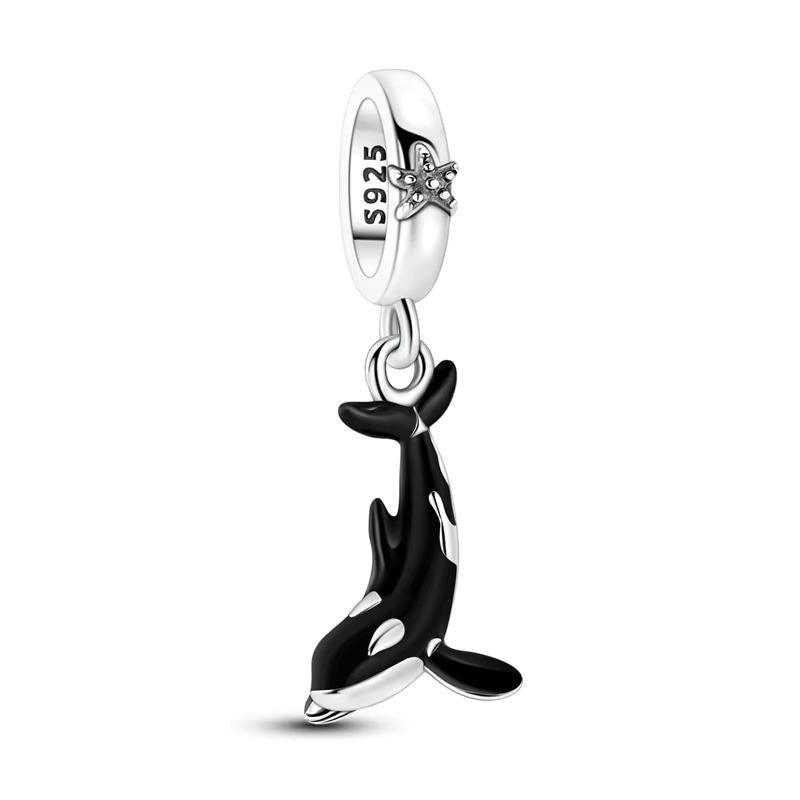 Orca 925 sterling silver charm
