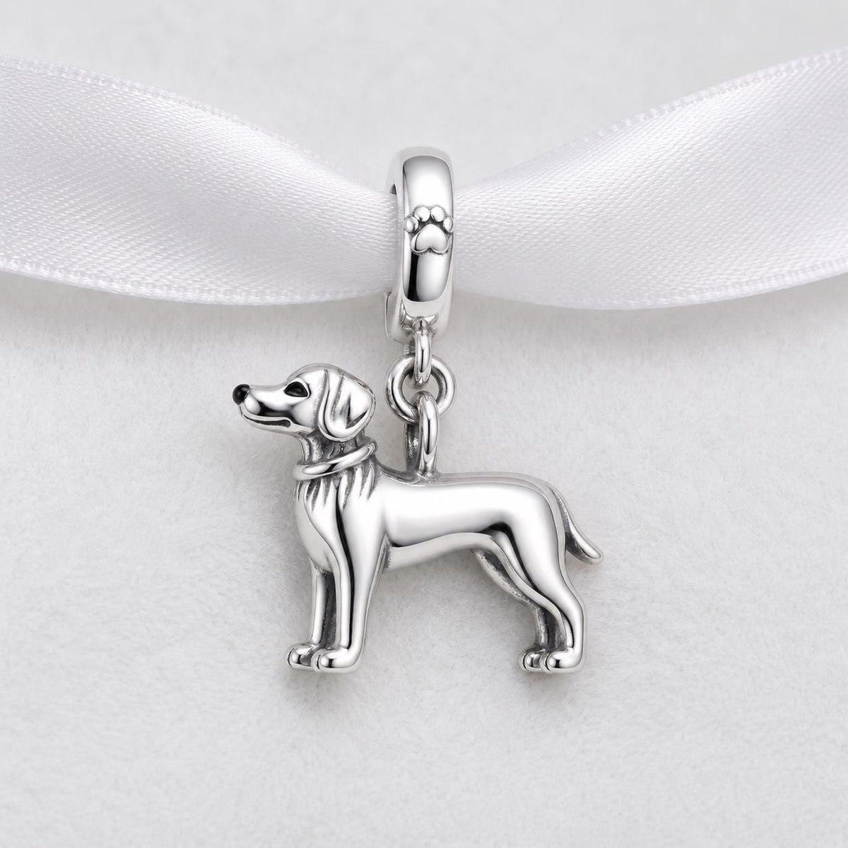 Golden Retriever sterling silver charm alternate view