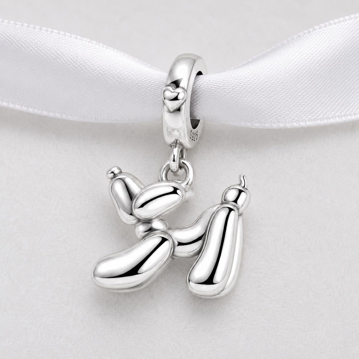 Balloon Dog sterling silver charm alternate view