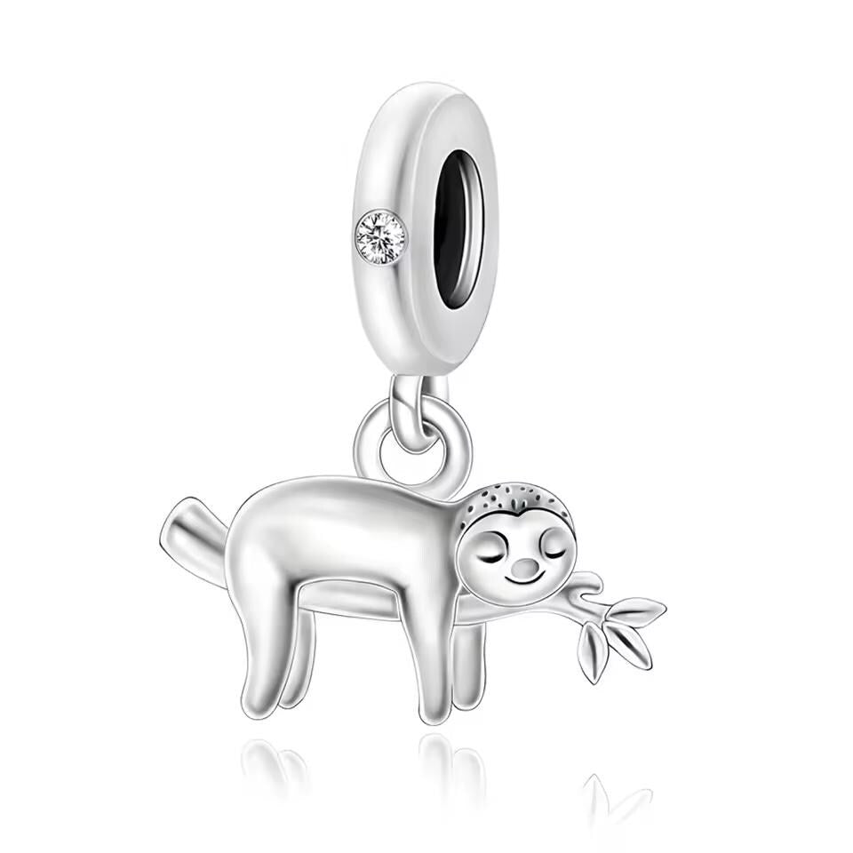 Sloth charm detail view