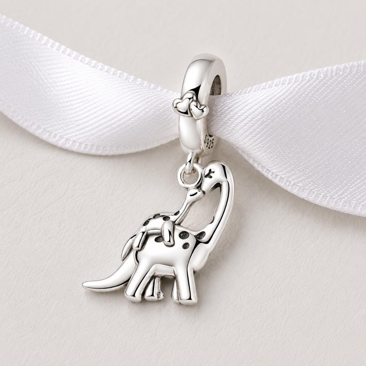 Dinosaur sterling silver charm alternate view