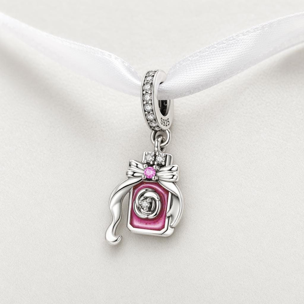 Perfume Bottle sterling silver charm alternate view