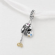 Family Tree Heart Bead Fits Pandora Charm Bracelet, Silver Infinity Dangle Jewelry Gift