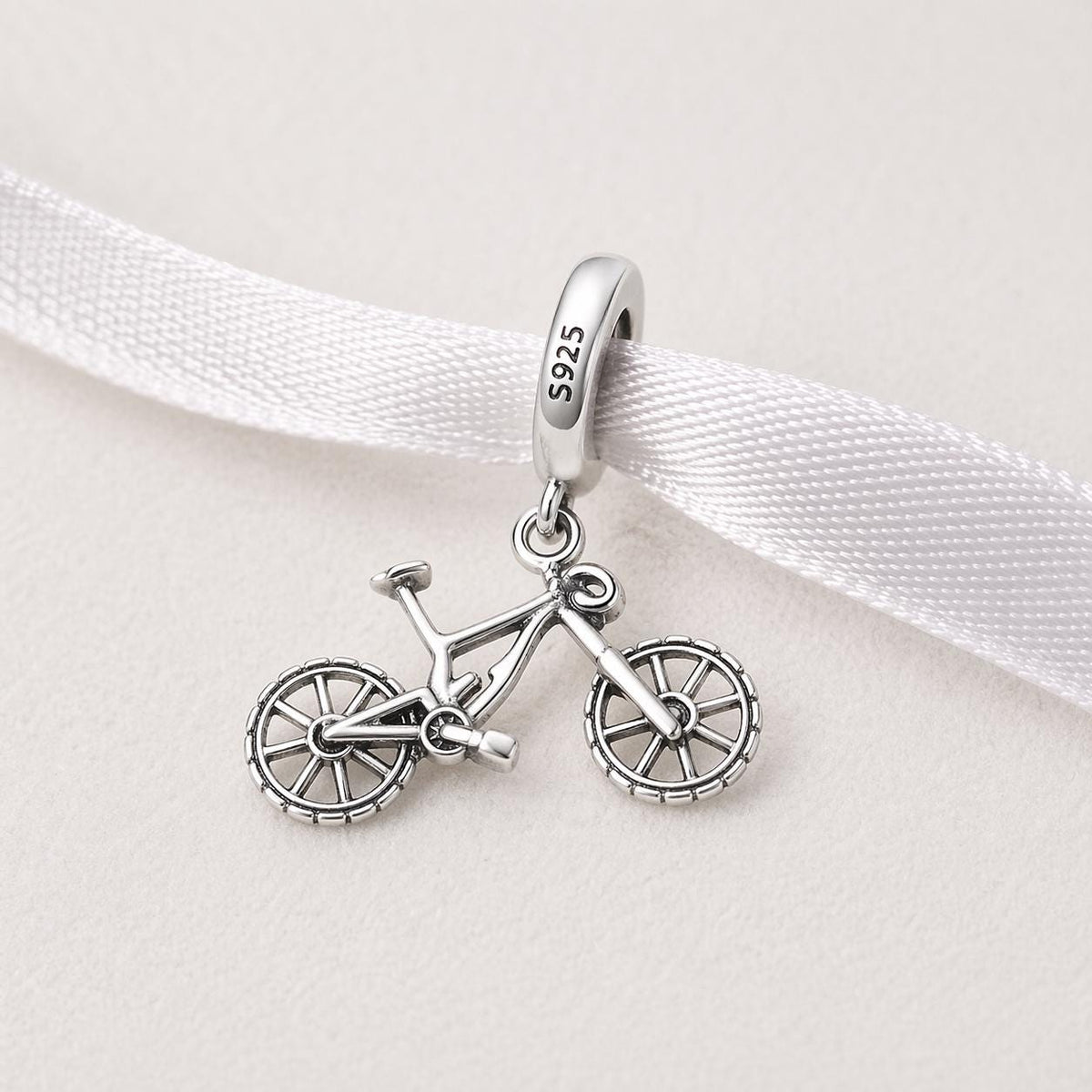 Silver Bicycle sterling silver charm alternate view