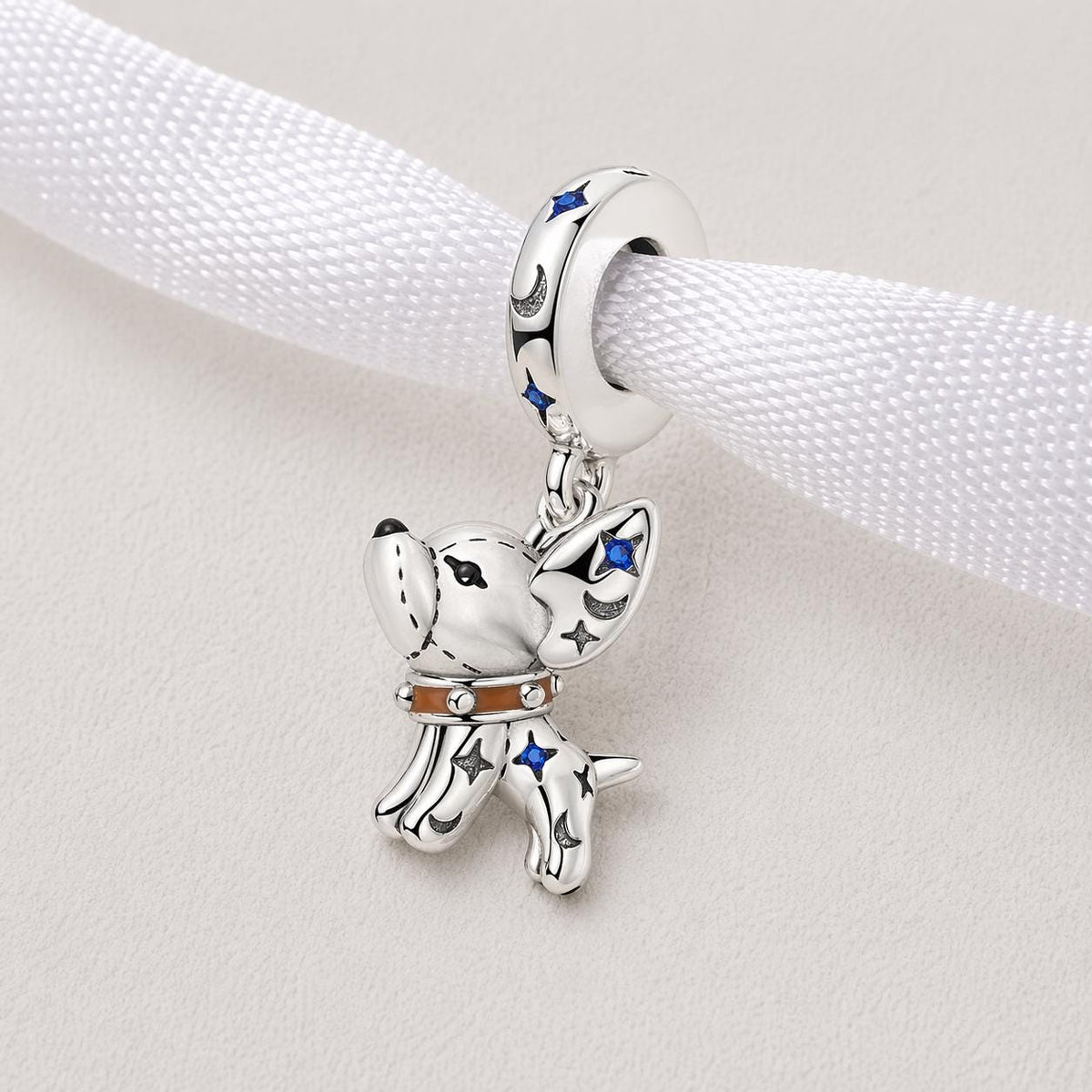 Chihuahua Celestial sterling silver charm alternate view