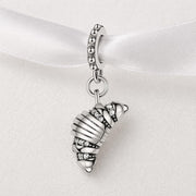Croissant Bead Fits Pandora Charm Bracelet, French Pastry Silver Dangle, Paris Travel Souvenir