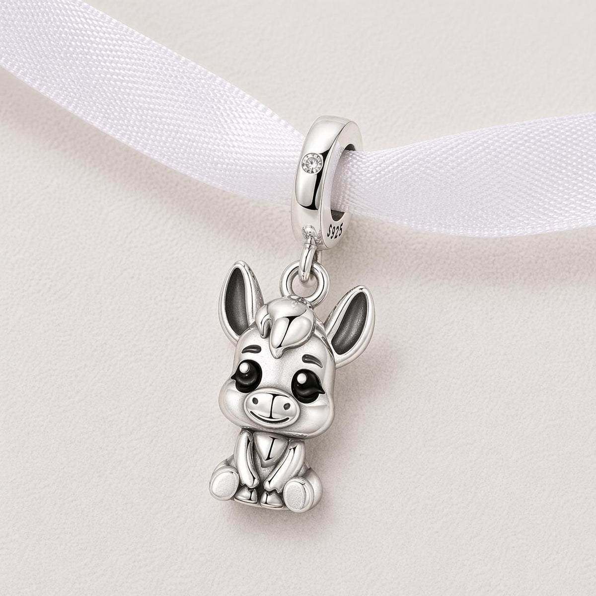 Donkey sterling silver charm alternate view