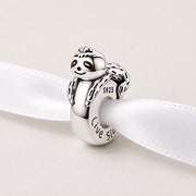 Sloth Stopper Fits Pandora Charm Bracelet, Silicone Grip Bead, Live Slow Safety Spacer Gift