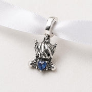 Baby Highland Cow Calf Bead Fits Pandora Charm Bracelet, 925 Sterling Silver Shaggy Slider