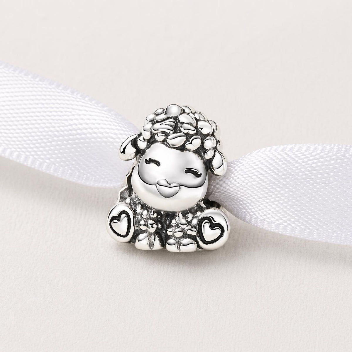Sheep sterling silver charm alternate view