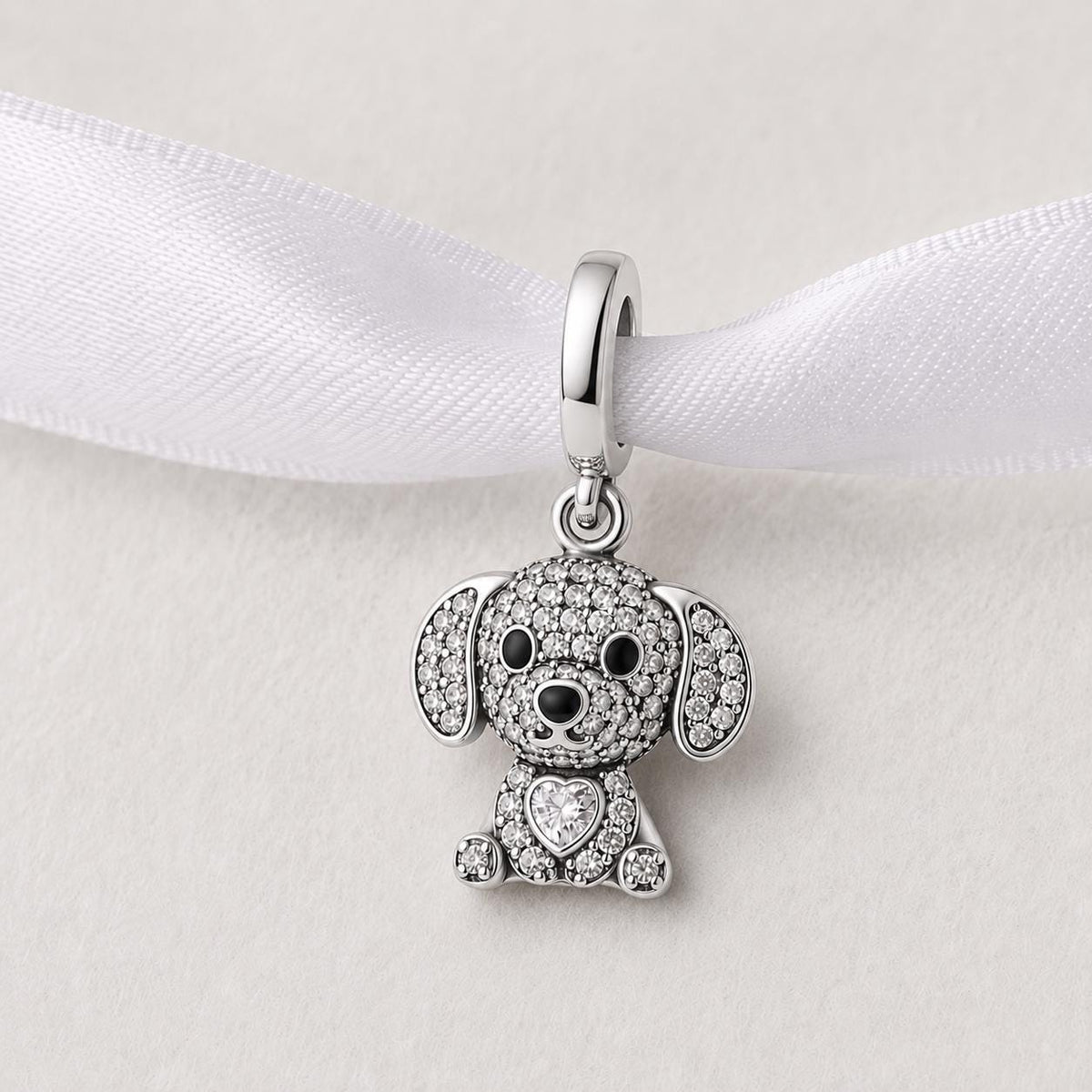 Puppy Dog sterling silver charm alternate view