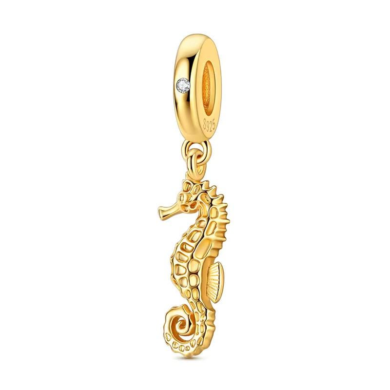 Seahorse 925 sterling silver charm