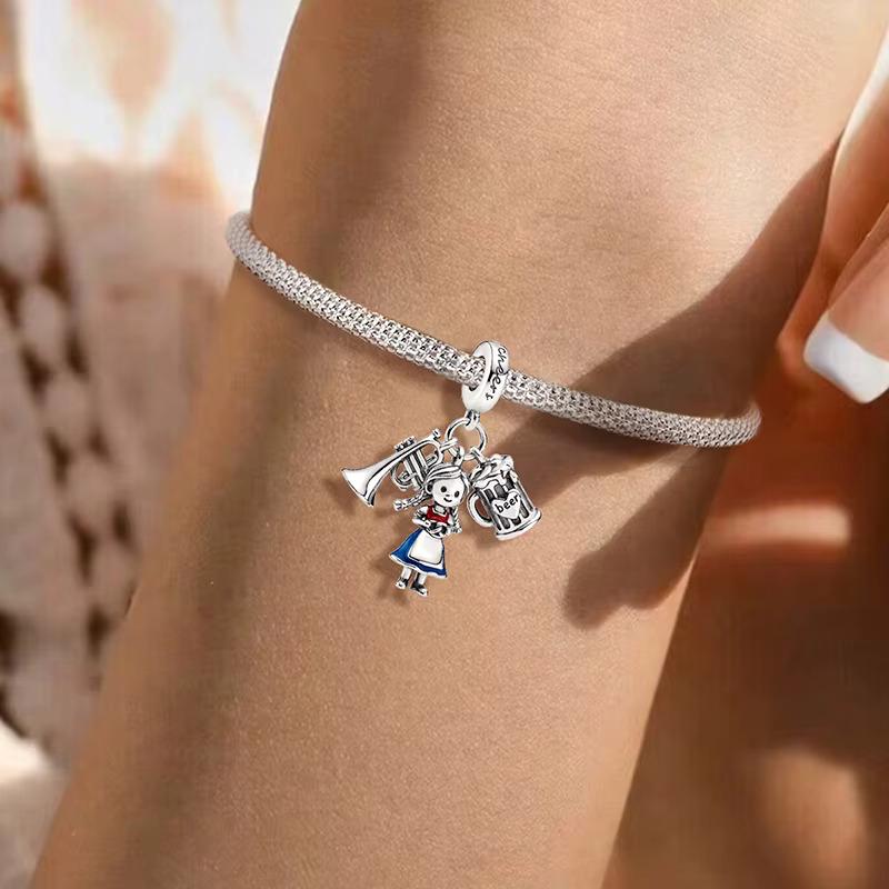 Oktoberfest sterling silver charm view 5