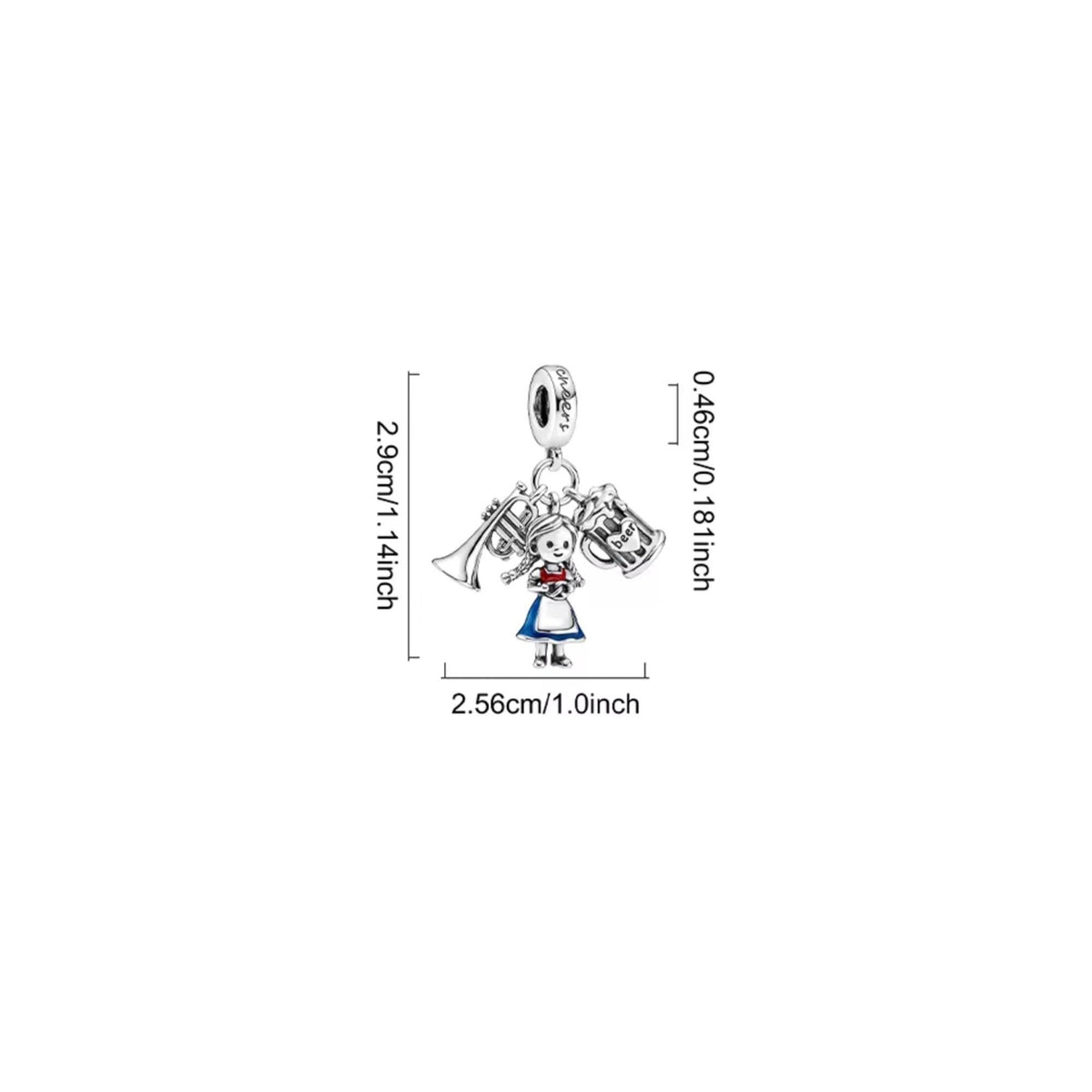 Oktoberfest sterling silver charm view 6