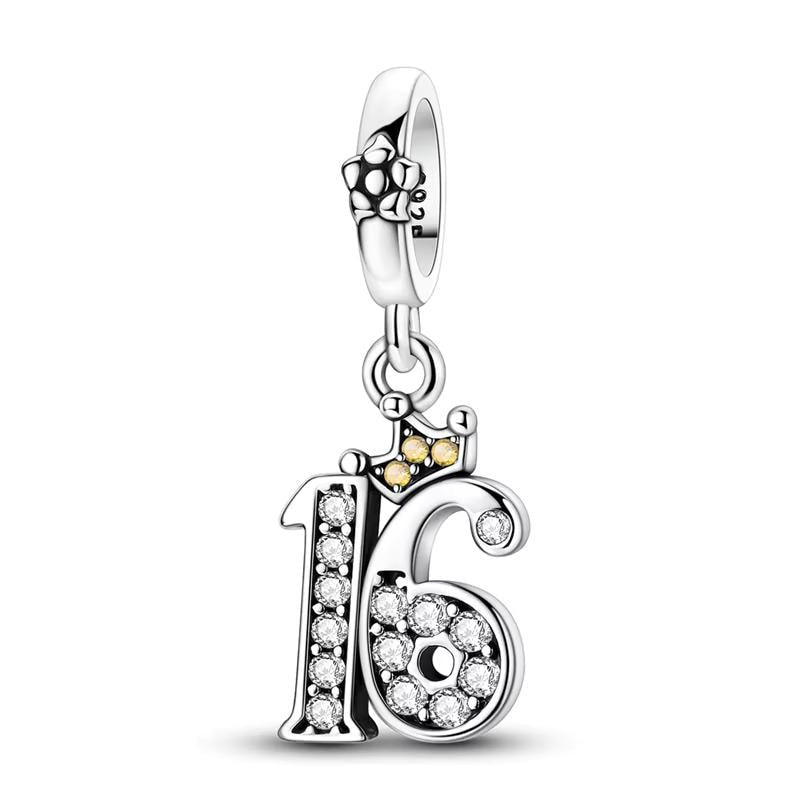 Sweet 16 925 sterling silver charm