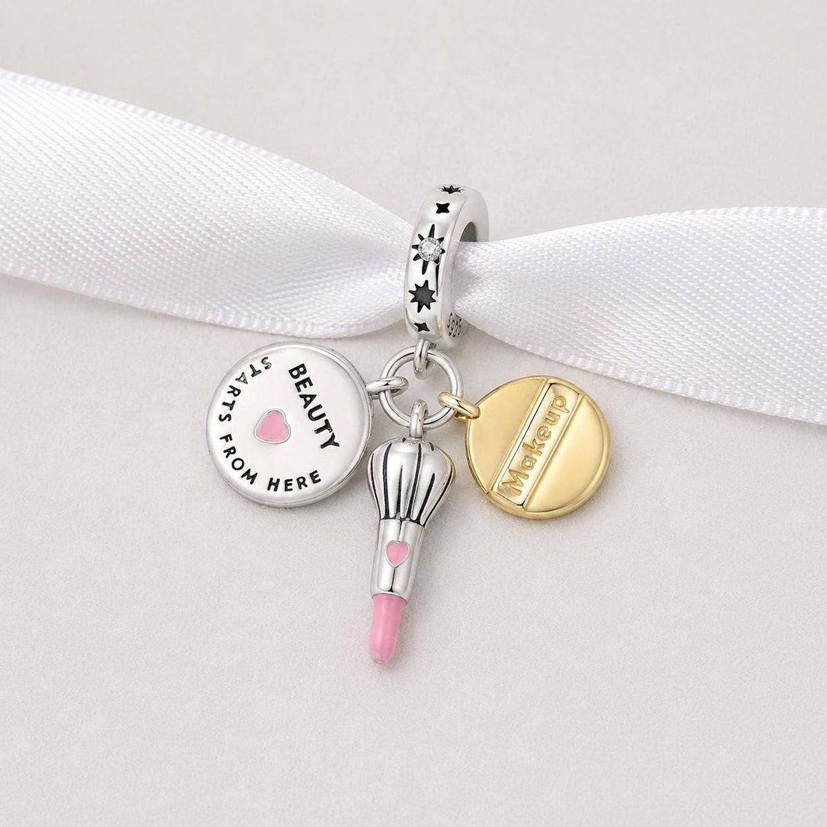 Makeup sterling silver charm alternate view