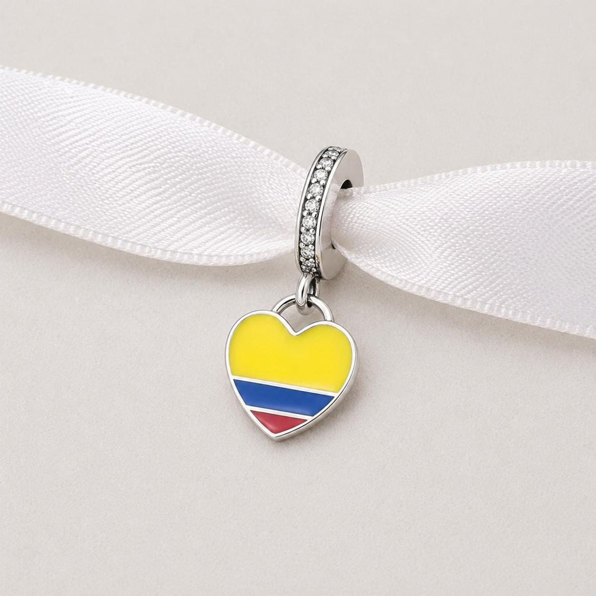Colombia sterling silver charm alternate view
