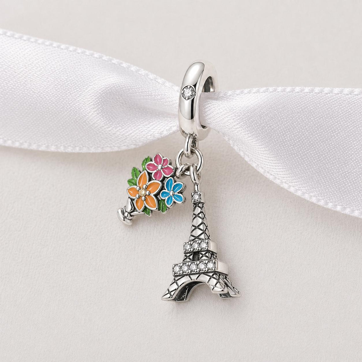 France sterling silver charm alternate view