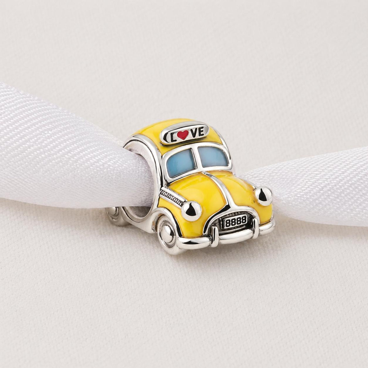 New York Taxi sterling silver charm alternate view