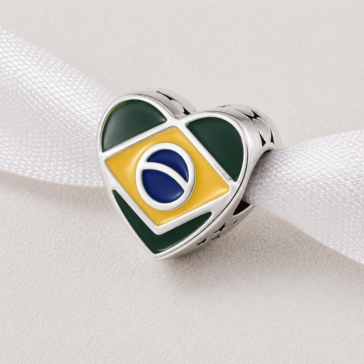 Brazil sterling silver charm alternate view