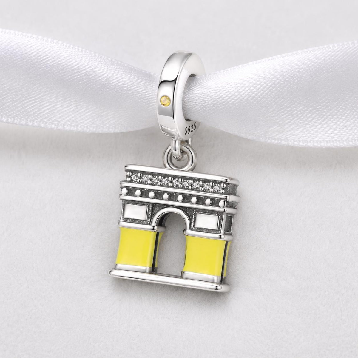 Arc Triomphe sterling silver charm alternate view