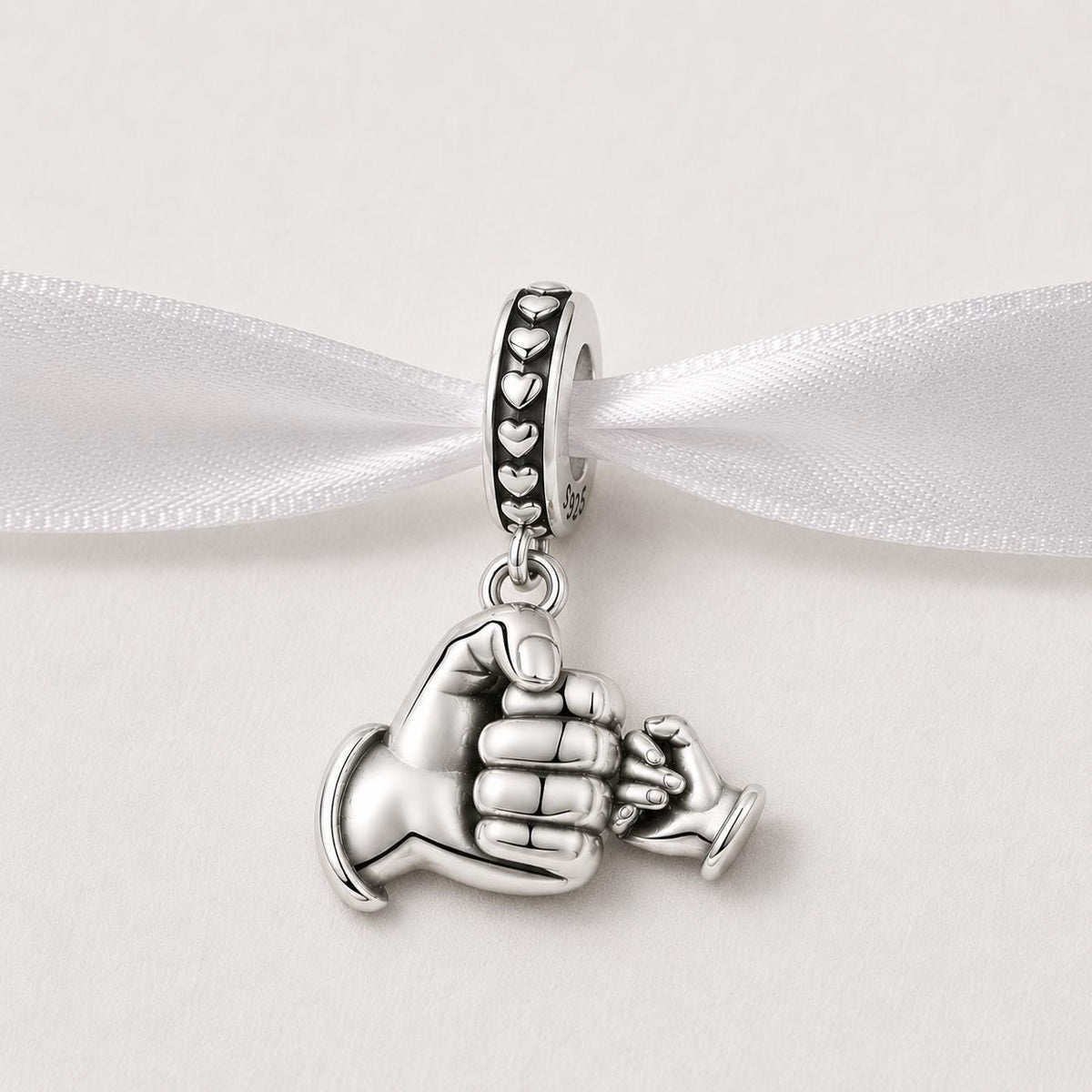 Dad sterling silver charm alternate view
