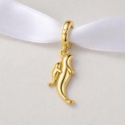 Seal Bead Fits Pandora Charm Bracelet, Silver Mom & Baby Dangle, Ocean Animal Jewelry Gift