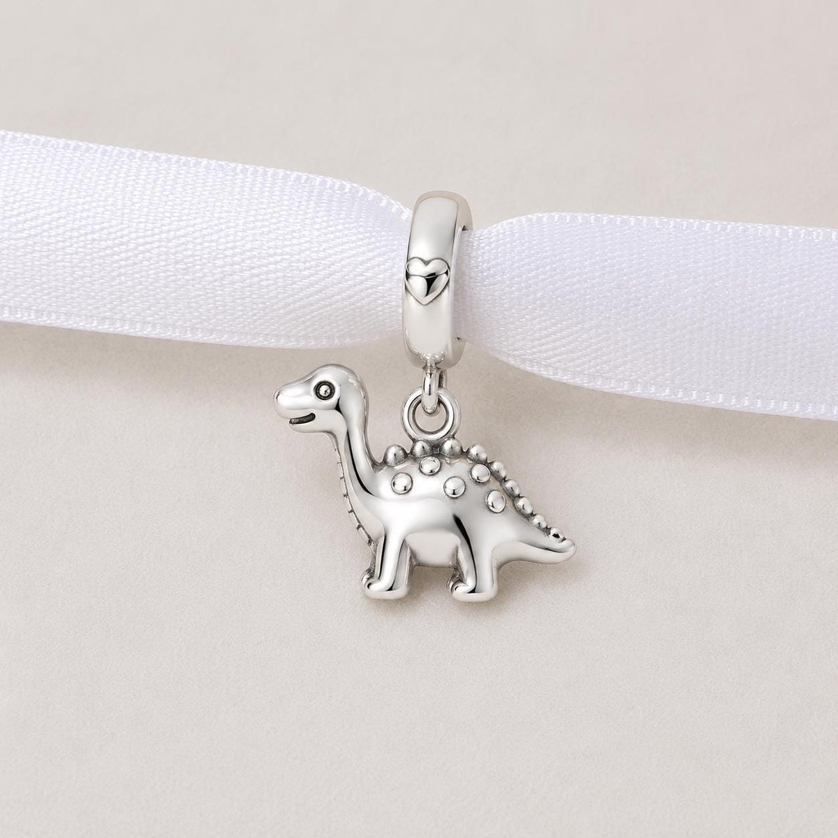 Dinosaur sterling silver charm alternate view