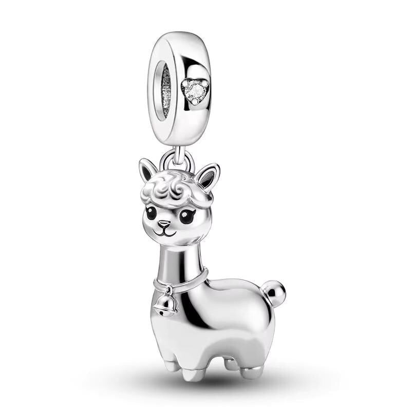 Alpaca 925 sterling silver charm