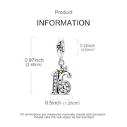 Sweet 16 Bead Fits Pandora Charm Bracelet, Silver Number Anniversary Crown Birthday Jewelry Gift