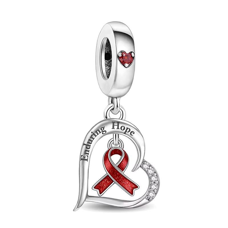 Enduring Hope Heart 925 sterling silver charm