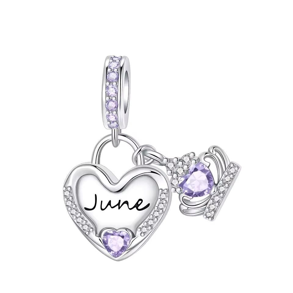 June Birthstone charm detail view