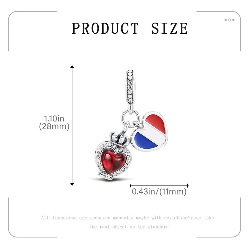 France Perfume sterling silver charm view 6