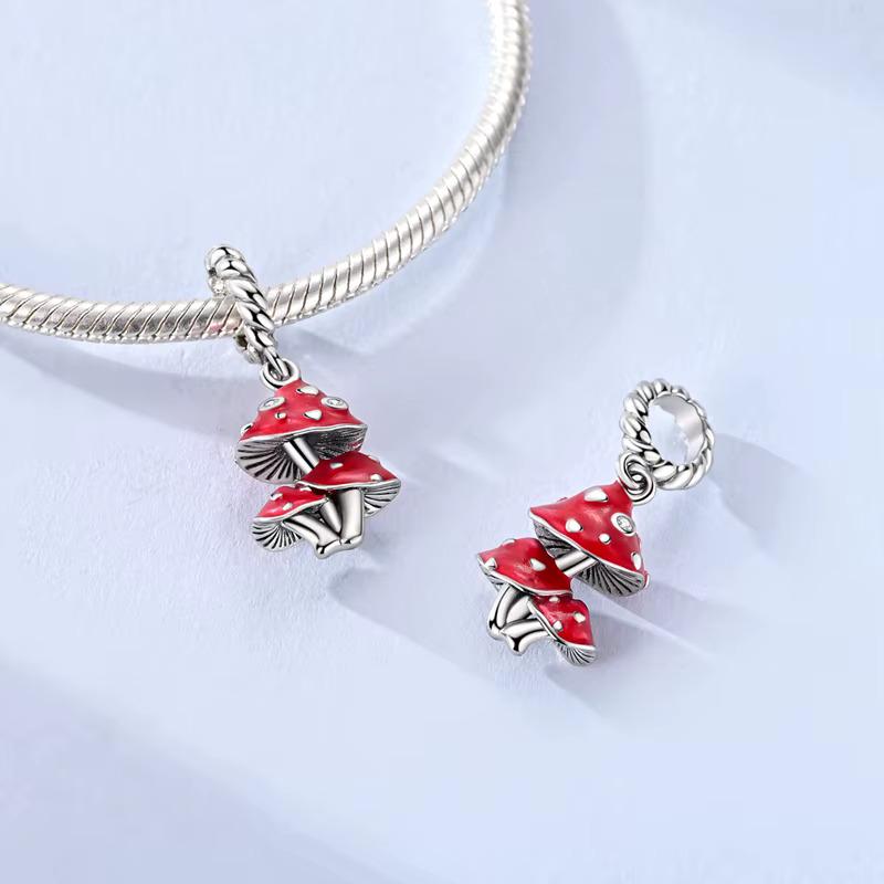 Mushroom charm detail view