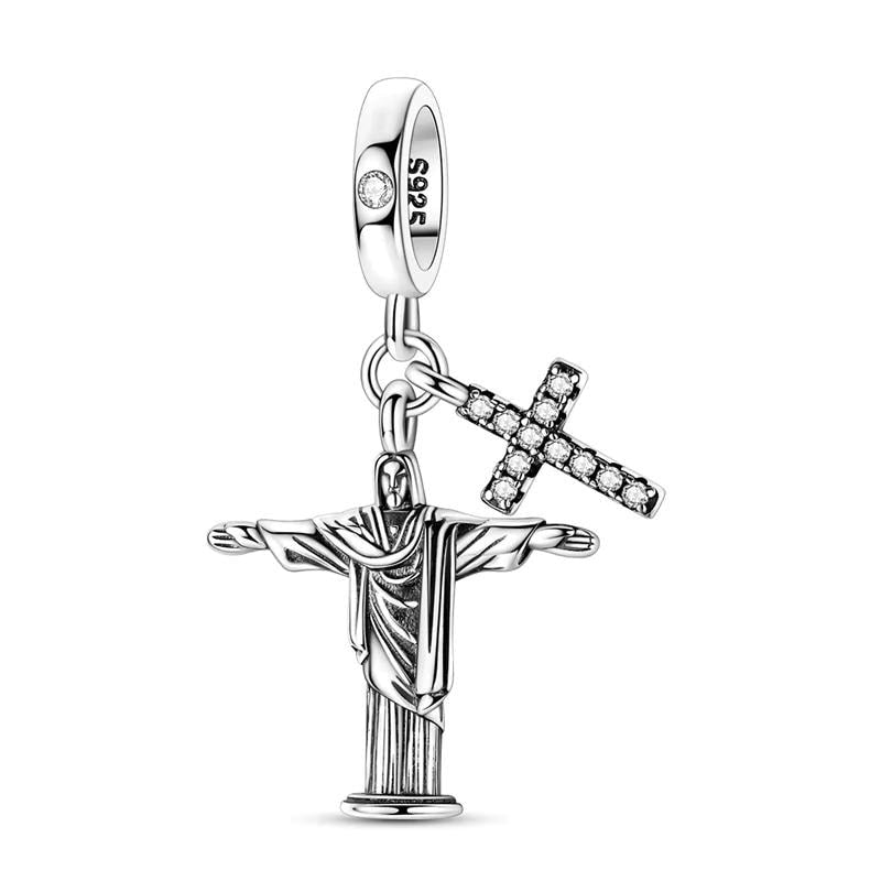 Brazil Christ 925 sterling silver charm