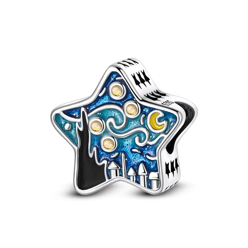Starry Night 925 sterling silver charm