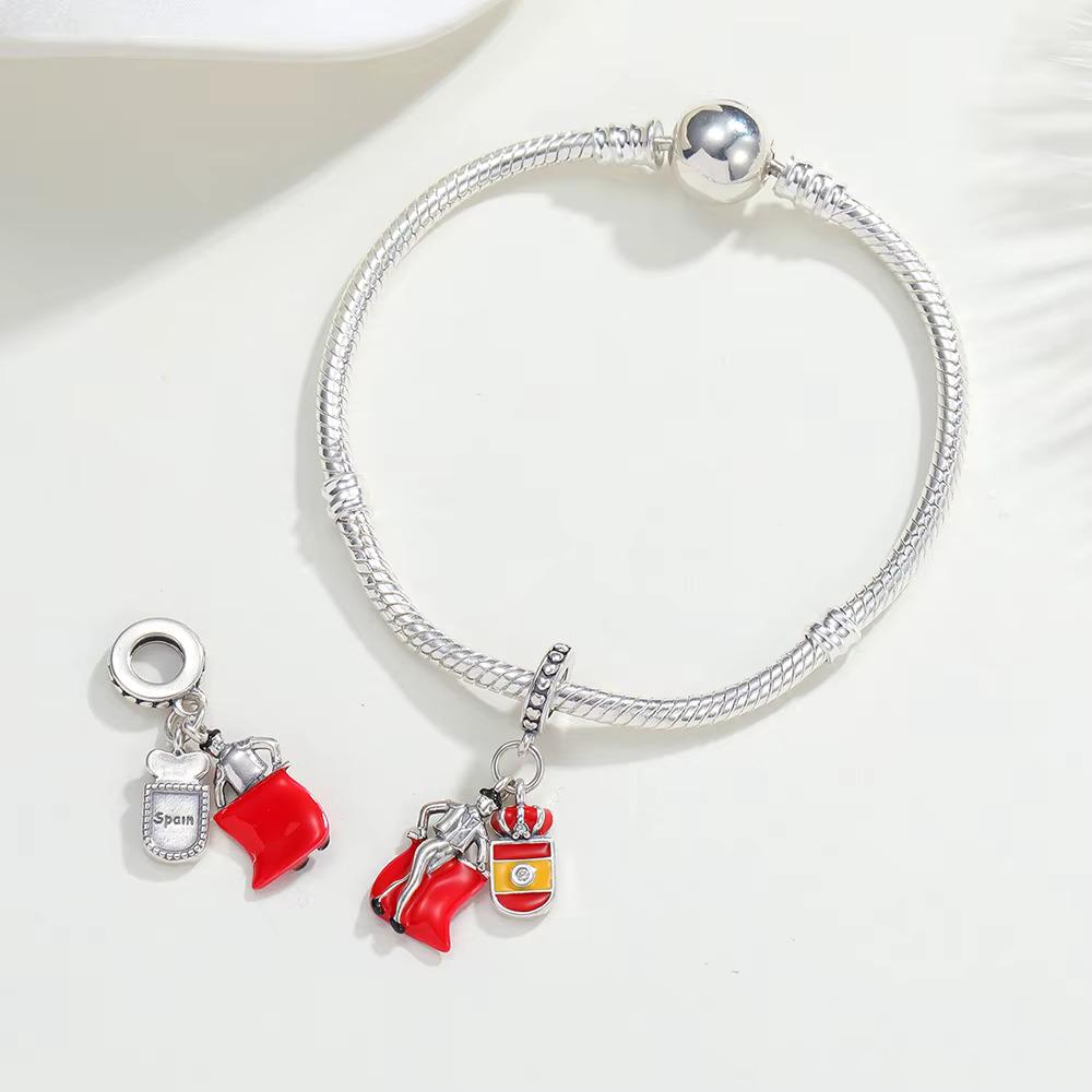 Spain Flag charm detail view