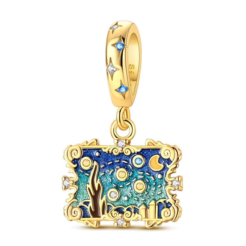Starry Night 925 sterling silver charm