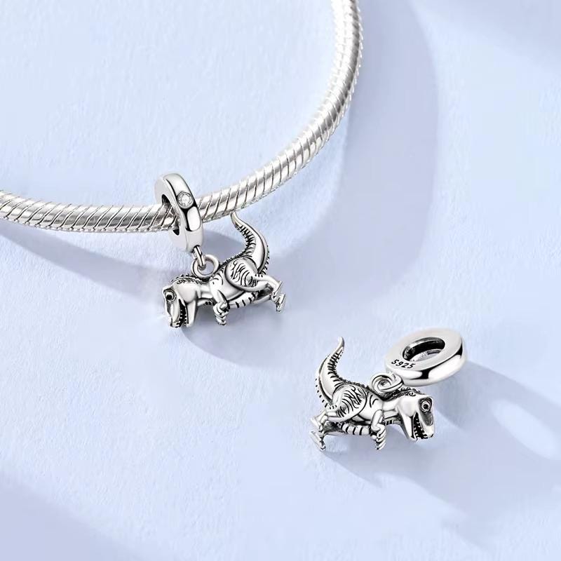 Dinosaur charm detail view