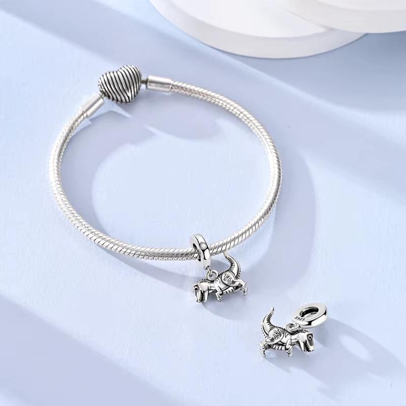 Dinosaur sterling silver charm view 6