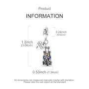 Sagrada Familia Bead Fits Pandora Charm Bracelet, Silver Barcelona Church Travel Gift