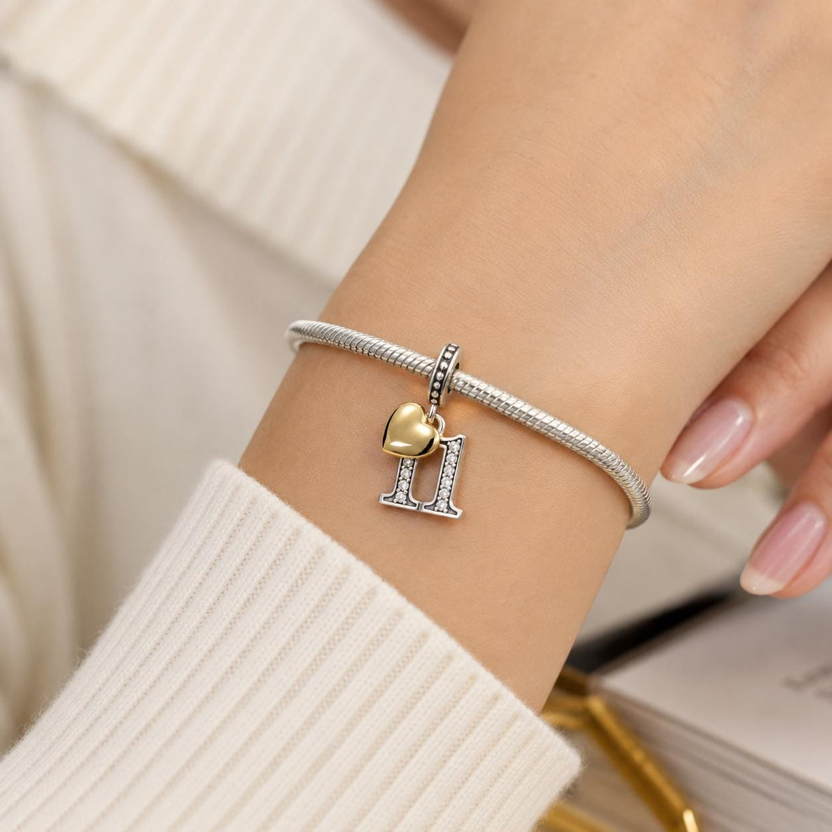 Number 11 charm detail view