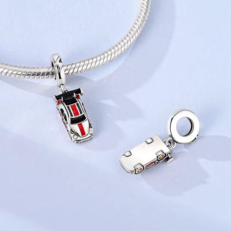 Race Car charm detail view